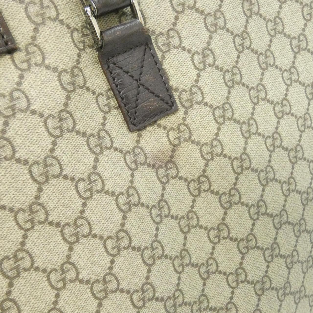 GUCCI 131219 Handbag Leather 米色 皮革 中古品B - 縮圖 4