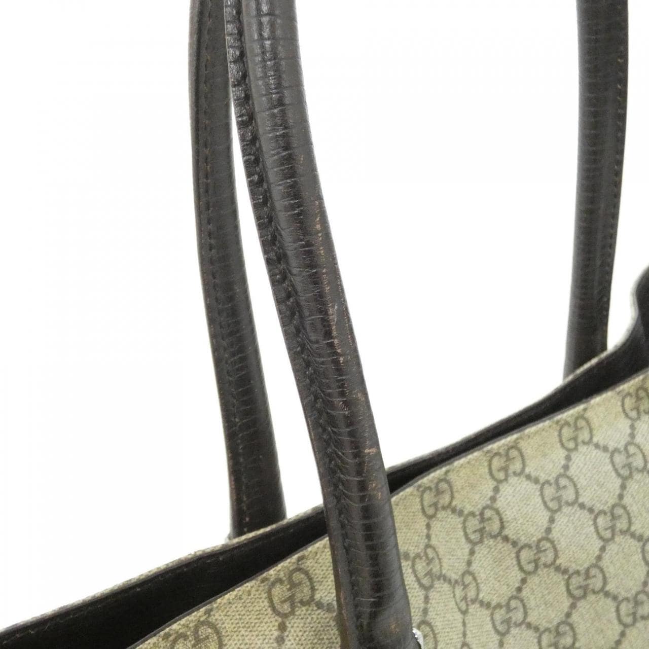 GUCCI 131219 Handbag Leather 米色 皮革 中古品B - 縮圖 8