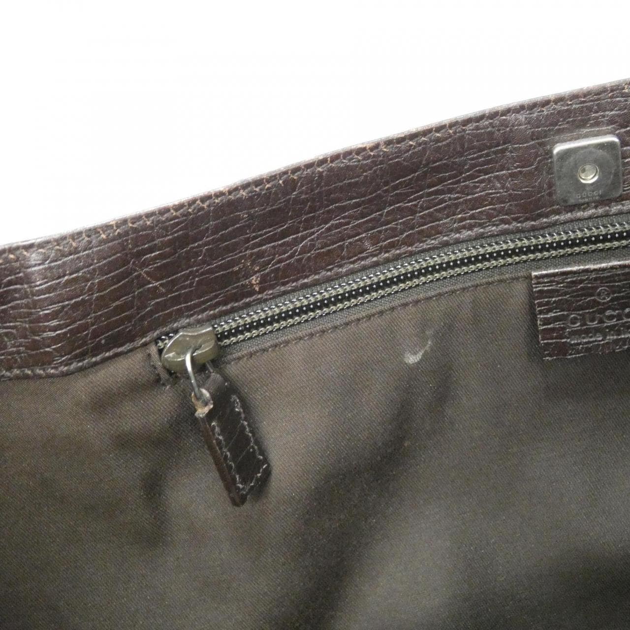 GUCCI 131219 Handbag Leather 米色 皮革 中古品B - 縮圖 10