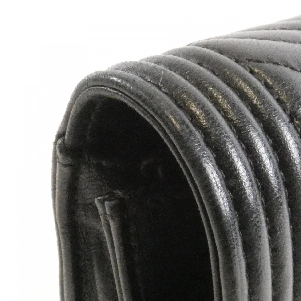 CHANEL Boy Chanel AP1117 Wallet Lambskin Black Lambskin Rank B - Thumbnail 5