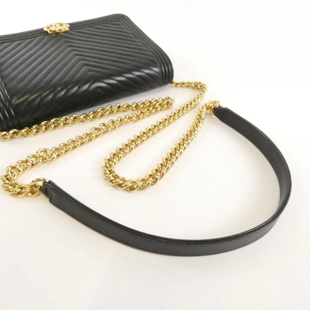 CHANEL Boy Chanel AP1117 Wallet Lambskin Black Lambskin Rank B - Thumbnail 6