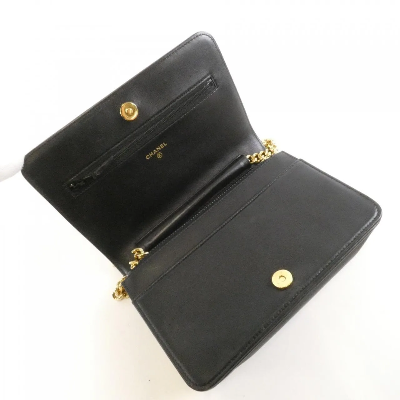 CHANEL Boy Chanel AP1117 Wallet Lambskin Black Lambskin Rank B - Thumbnail 7