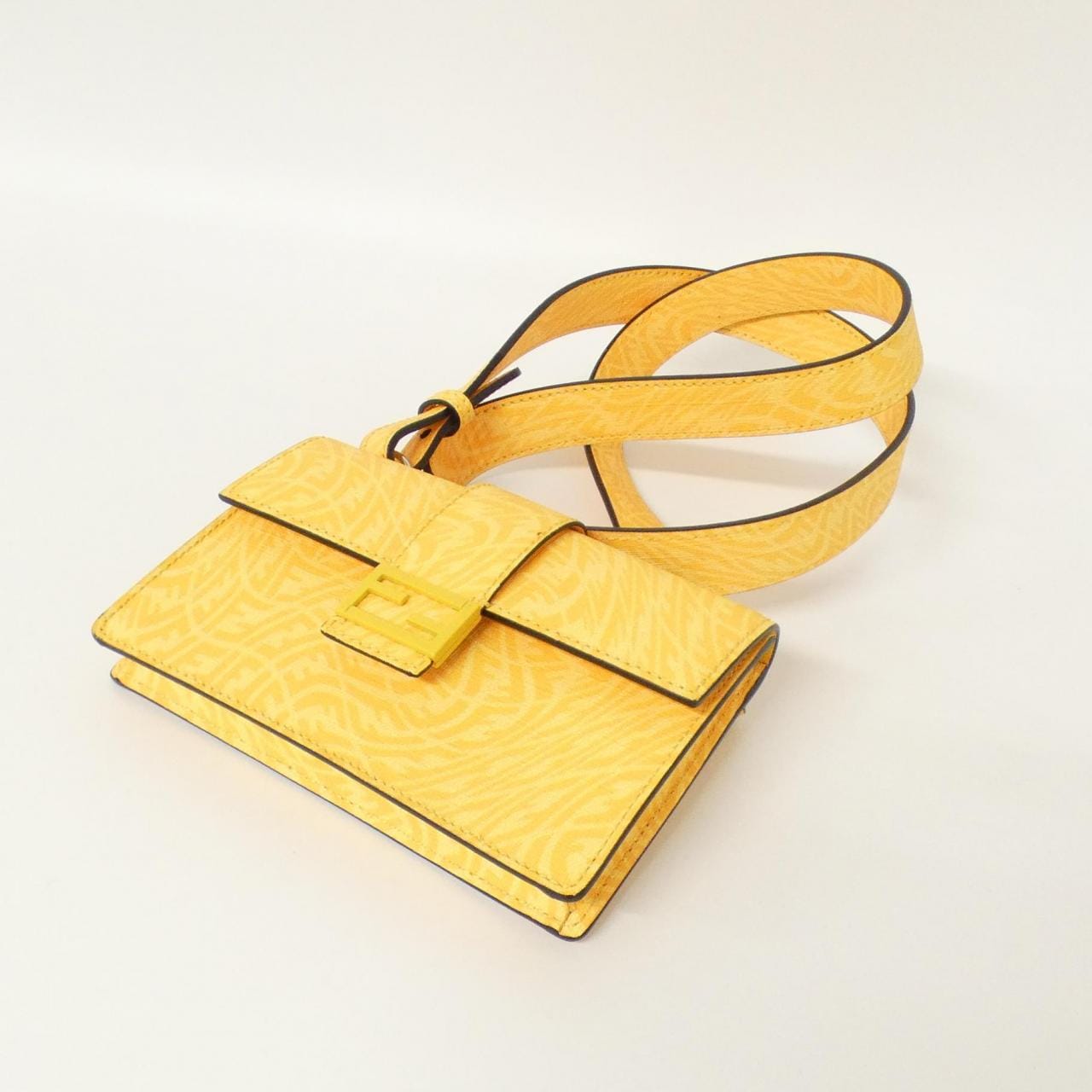 FENDI Baguette 7M0295 AFSM Shoulder Bag Canvas Black Canvas Rank A - Thumbnail 3