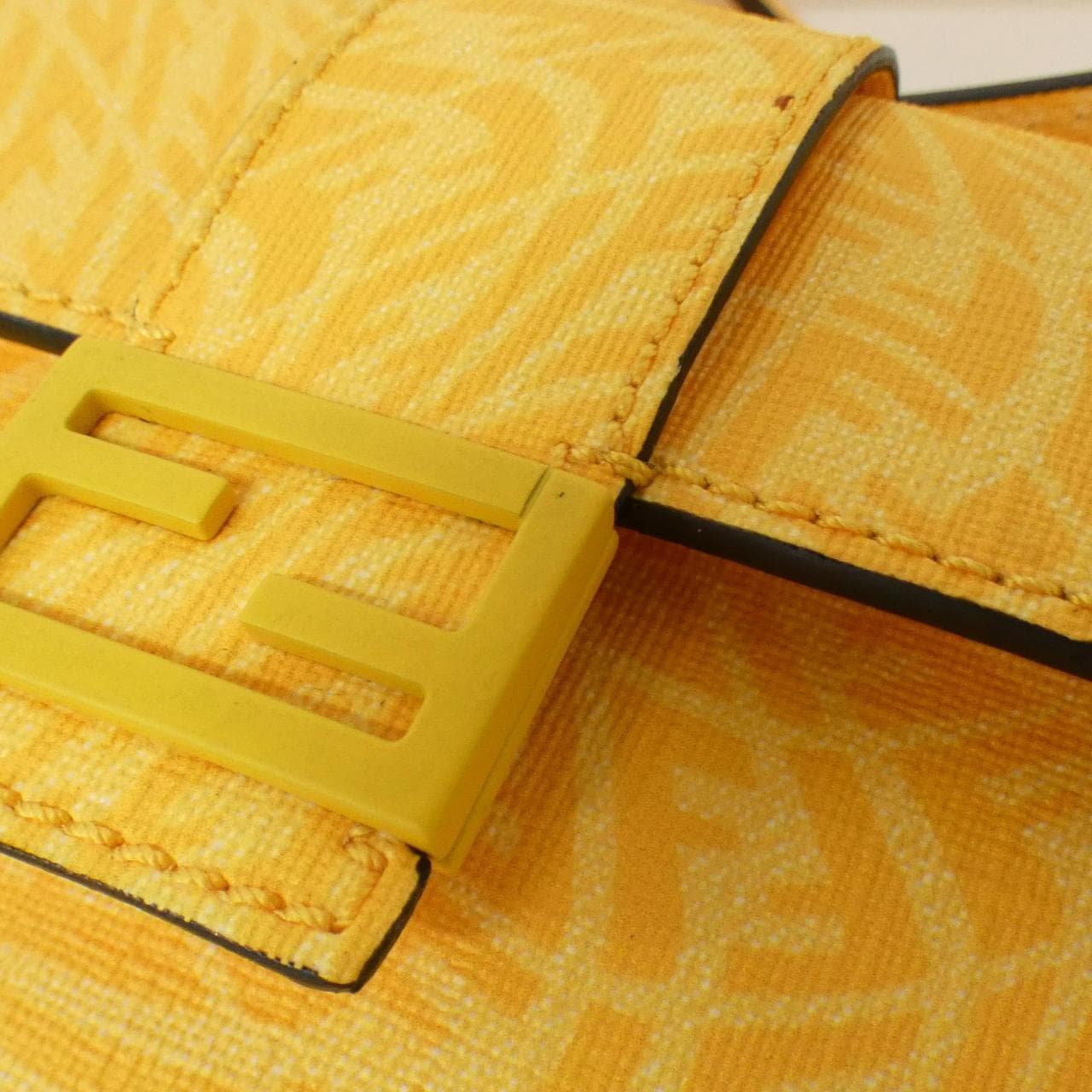 FENDI Baguette 7M0295 AFSM Shoulder Bag Canvas Black Canvas Rank A - Thumbnail 5