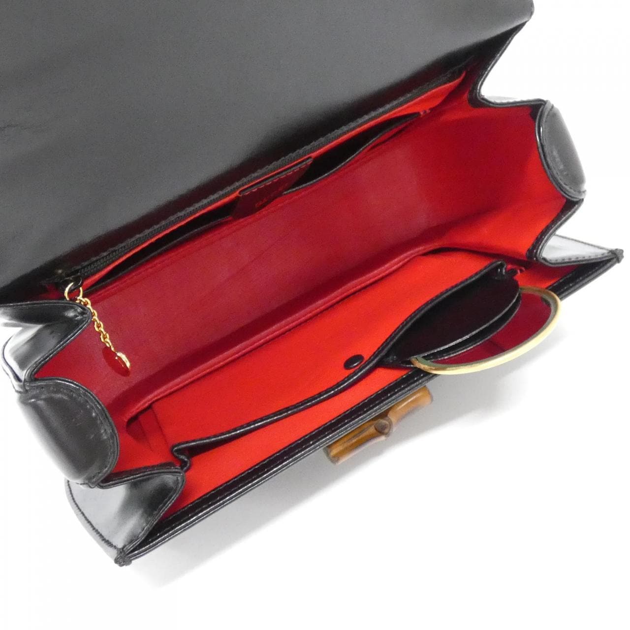 GUCCI 000 2113 Bag Leather 黑色 皮革 中古品B - 縮圖 7