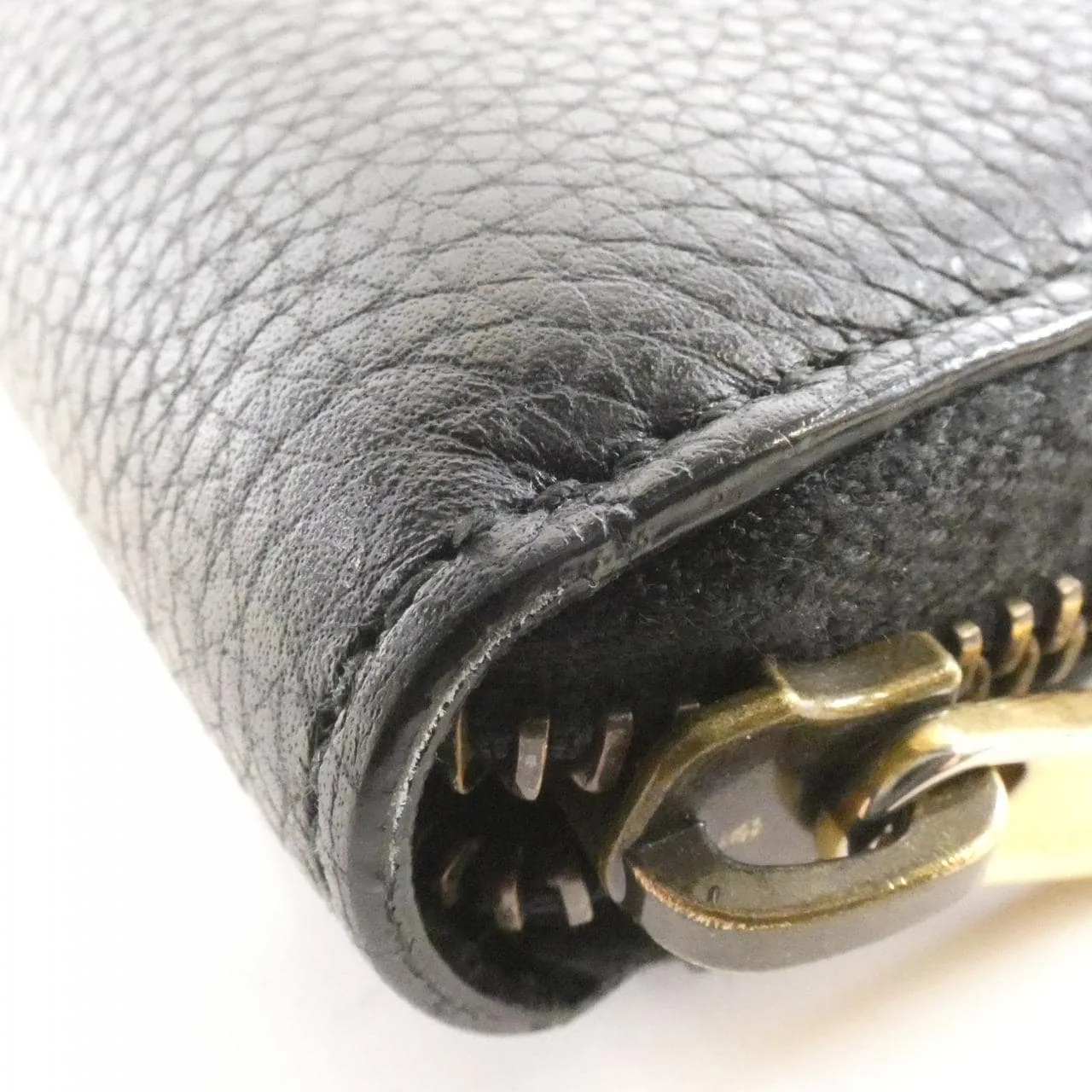 GUCCI 496317 0GCAT Wallet Leather 黑色 皮革 中古品A - 縮圖 4