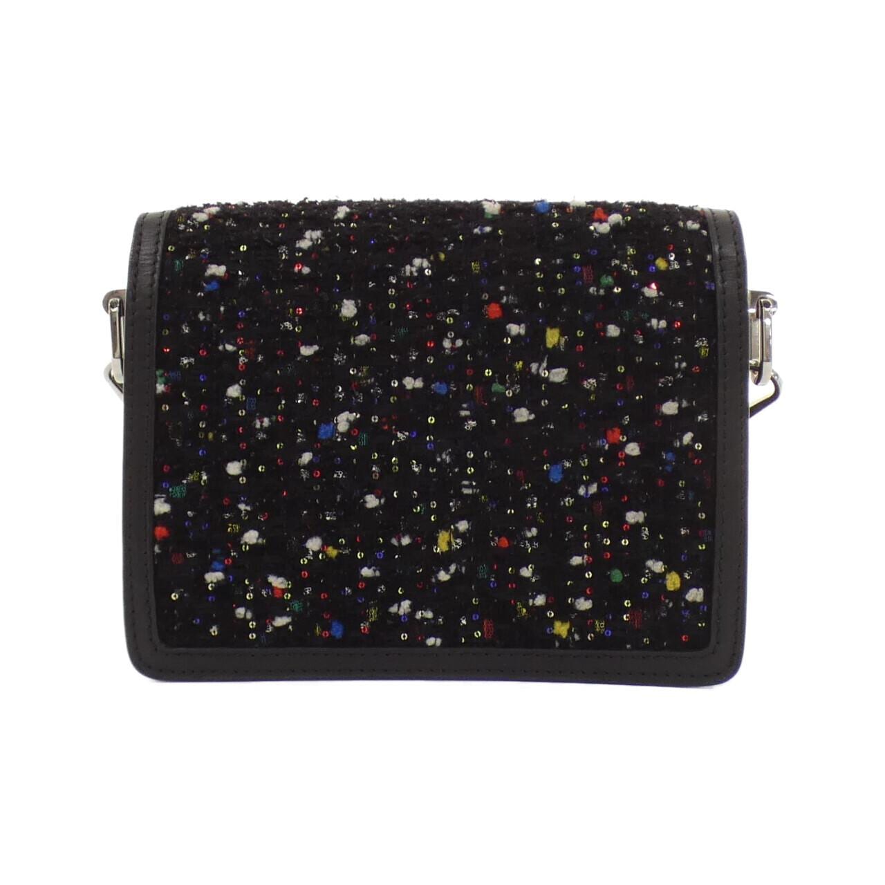 LOUIS VUITTON Dauphine M55491 Shoulder Bag Tweed 黑色 粗花呢 中古品A - 縮圖 2