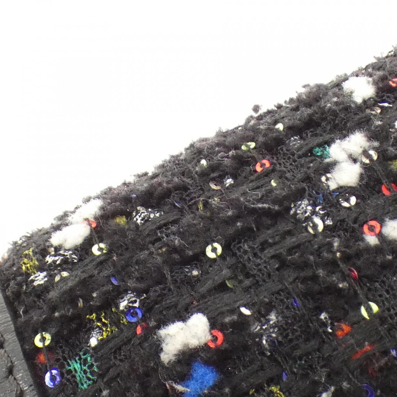 LOUIS VUITTON Dauphine M55491 Shoulder Bag Tweed 黑色 粗花呢 中古品A - 縮圖 5