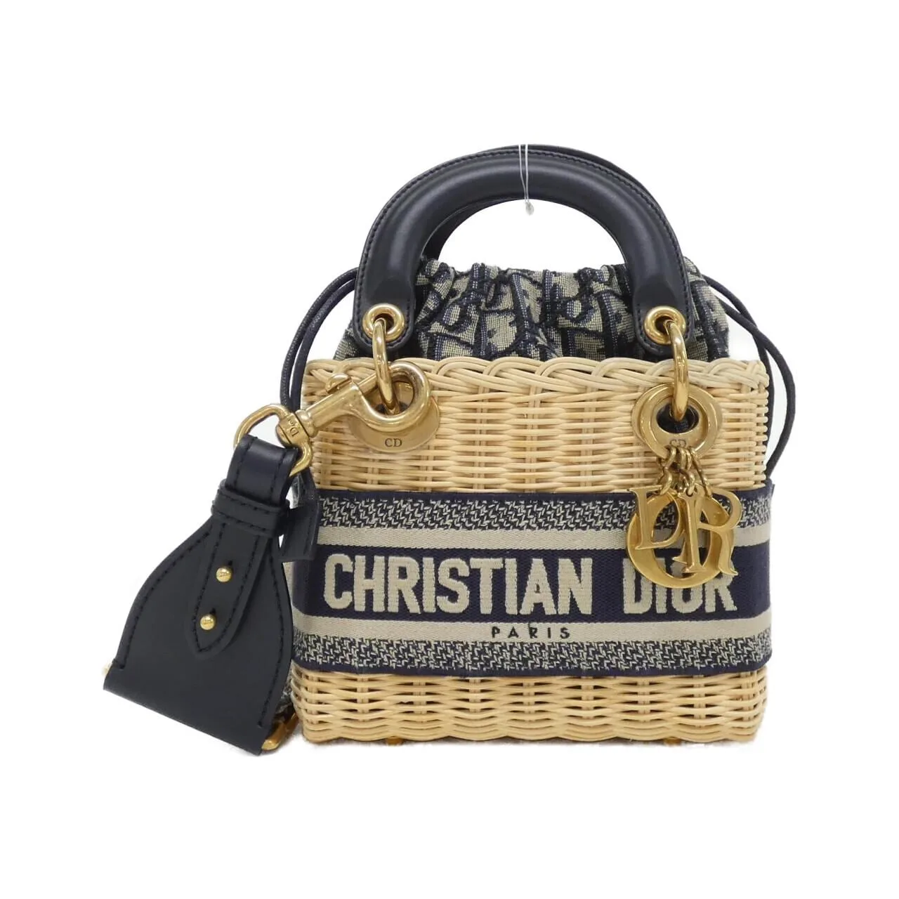 DIOR Lady Dior M0505CMVO Handbag Canvas Black