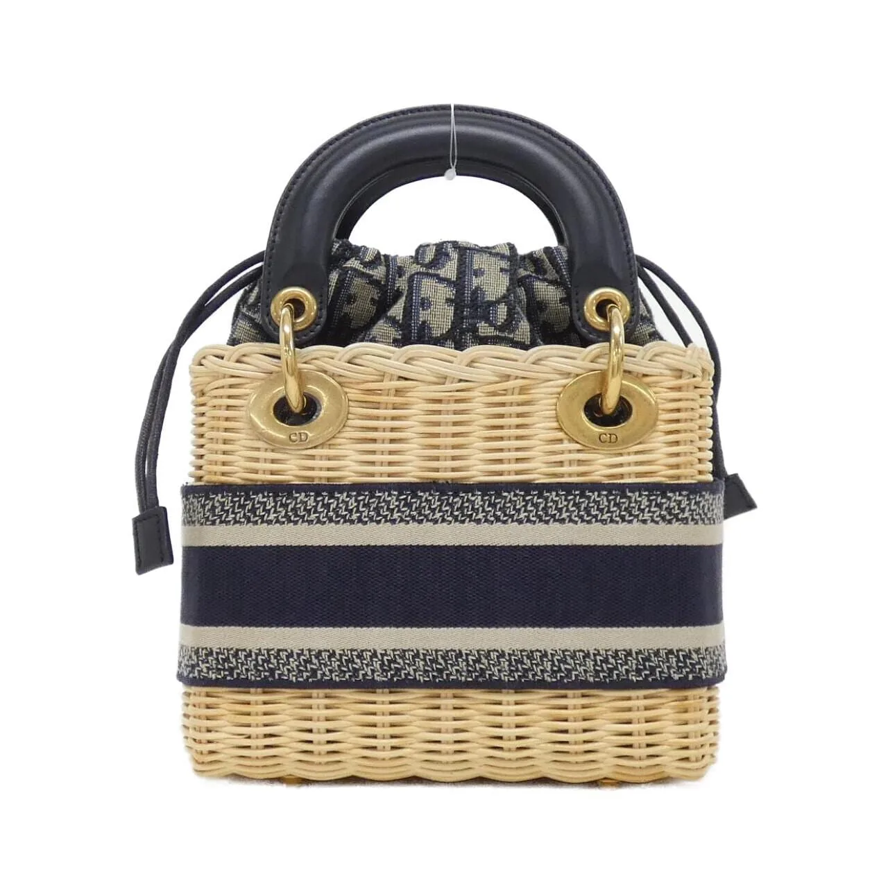 DIOR Lady Dior M0505CMVO Handbag Canvas 黑色 帆布 中古品A - 縮圖 2