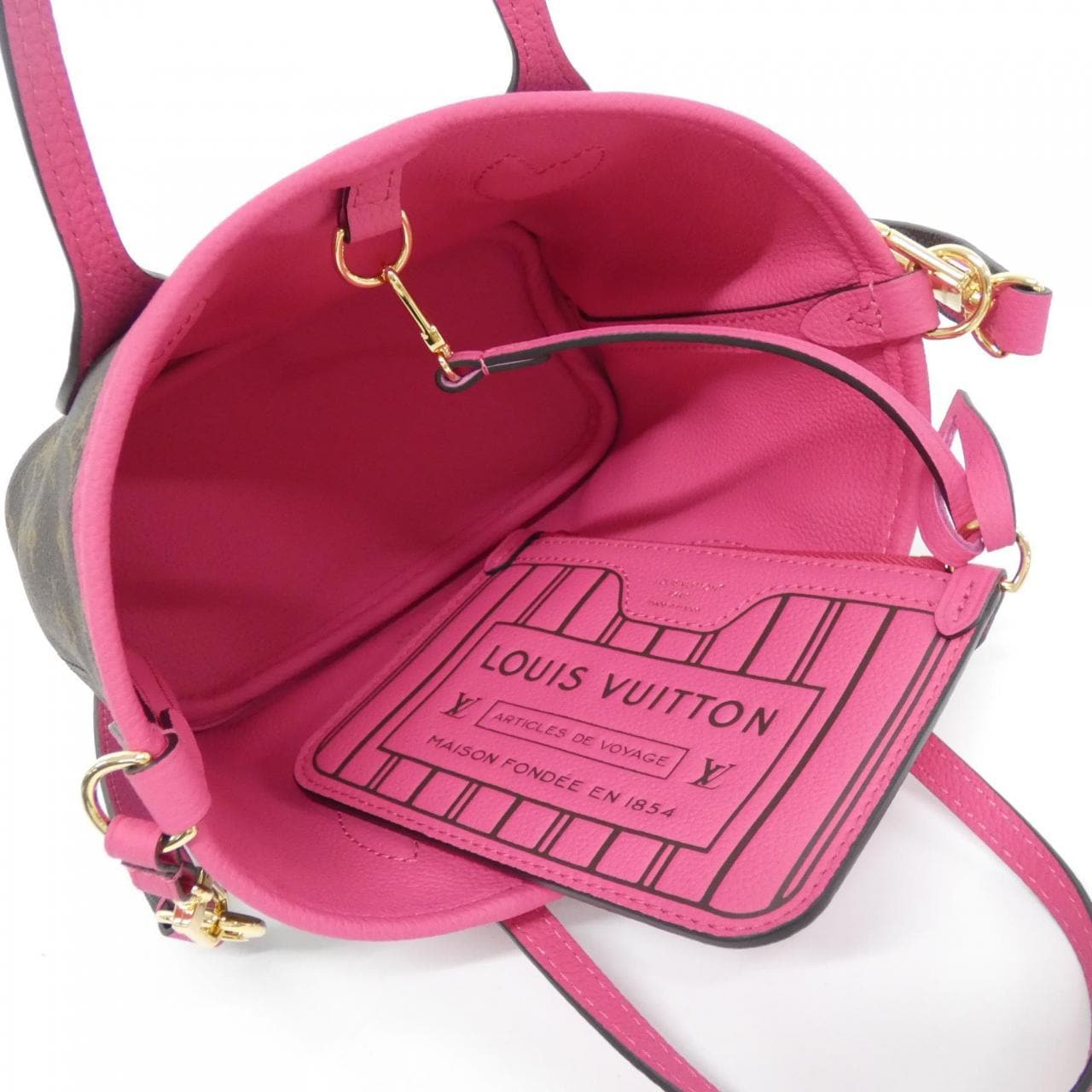 LOUIS VUITTON Neverfull M12106 Bag Monogram 黑色 Monogram 中古品A - 縮圖 7