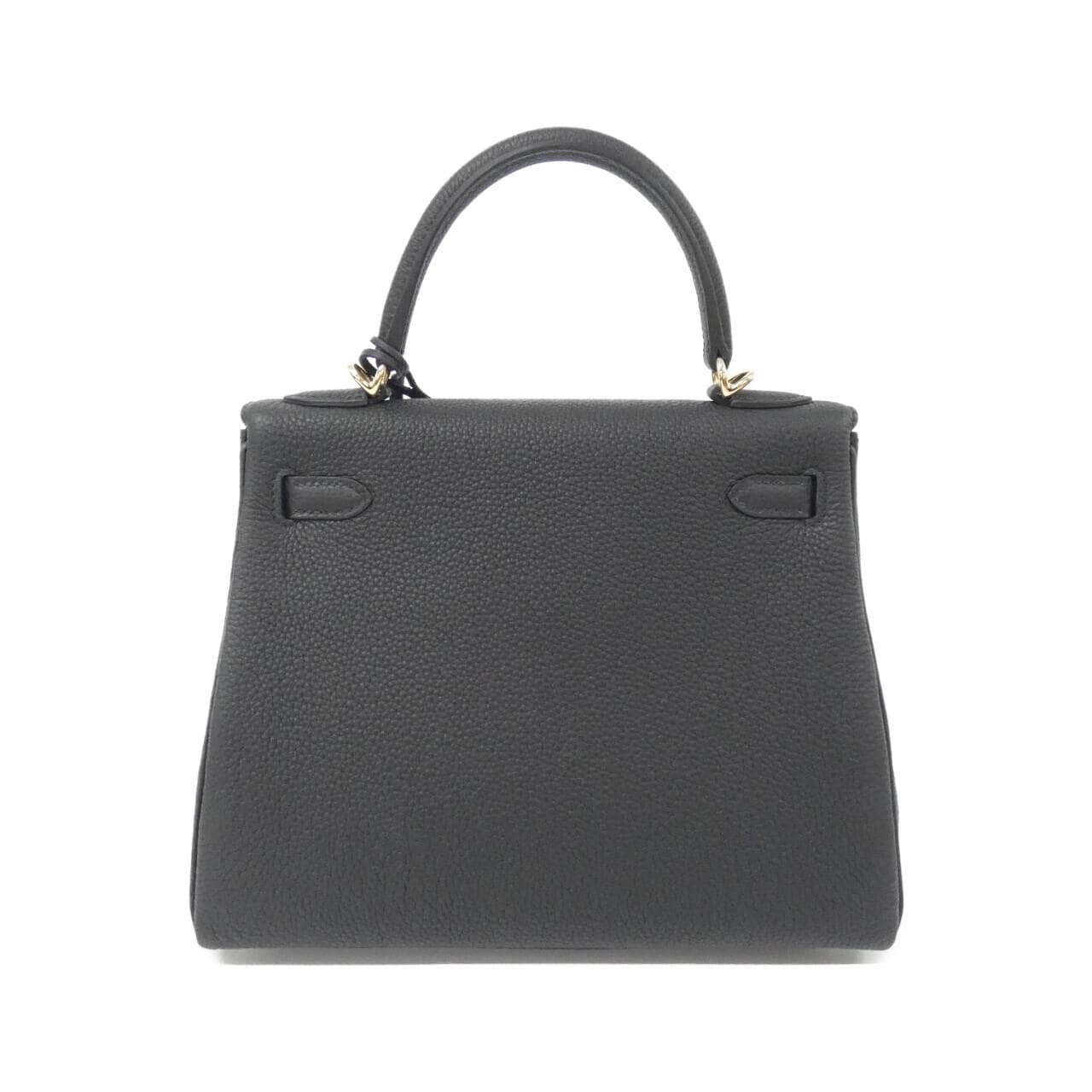 HERMES HERMÈS Kelly Bag Togo Black Togo Leather - Thumbnail 2