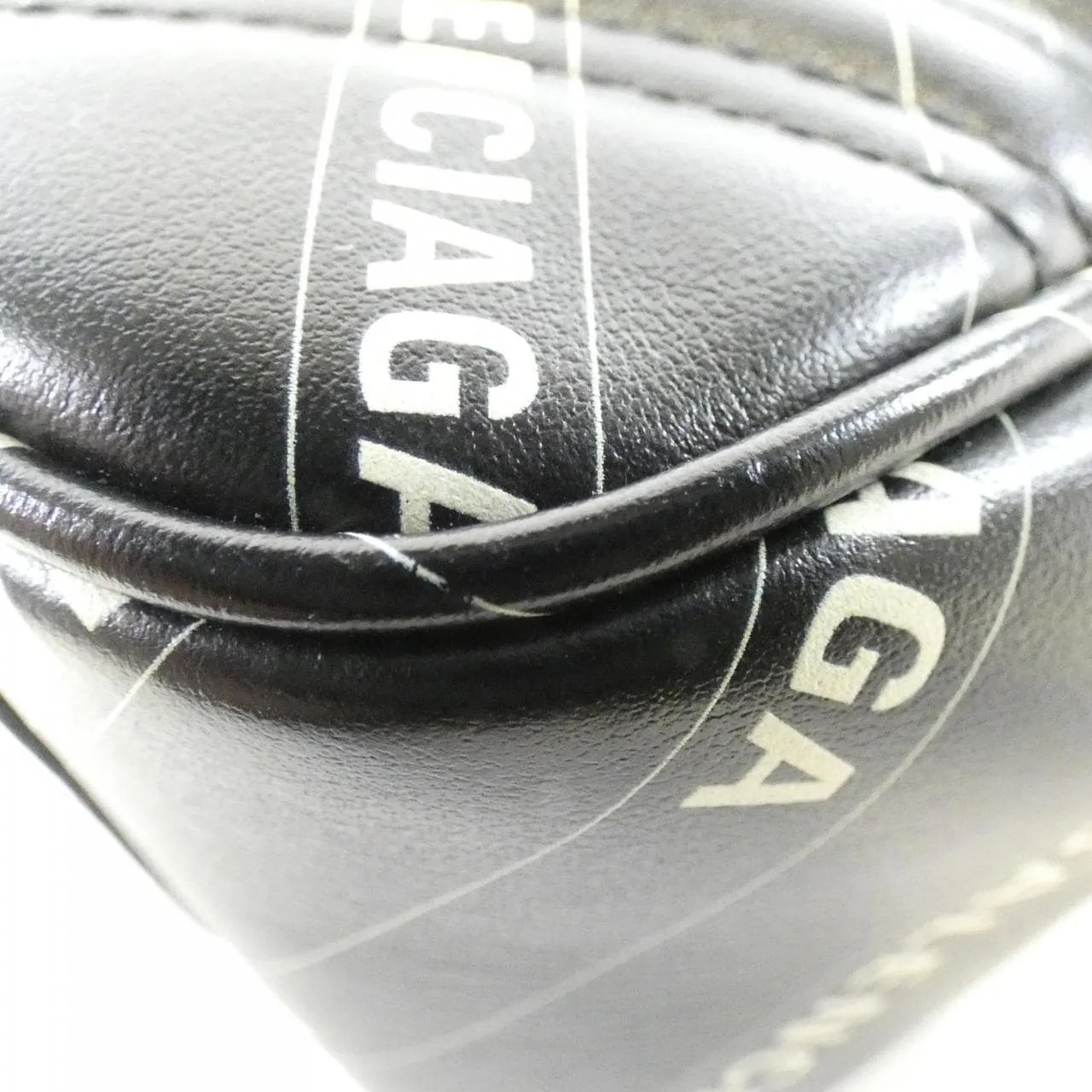 GUCCI Marmont 443497 UK5AT Shoulder Leather 黑色 皮革 中古品A - 縮圖 3