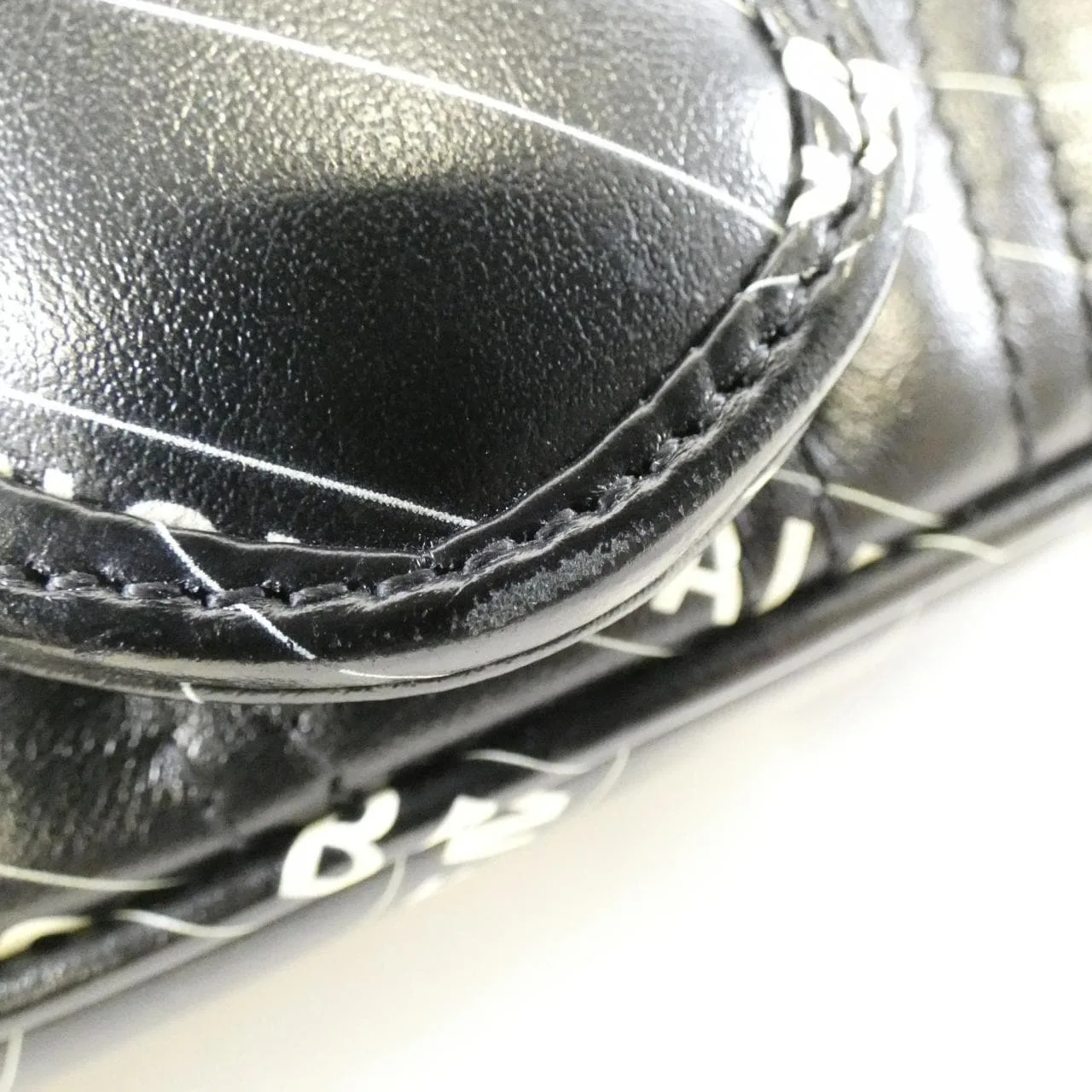 GUCCI Marmont 443497 UK5AT Shoulder Leather 黑色 皮革 中古品A - 縮圖 4