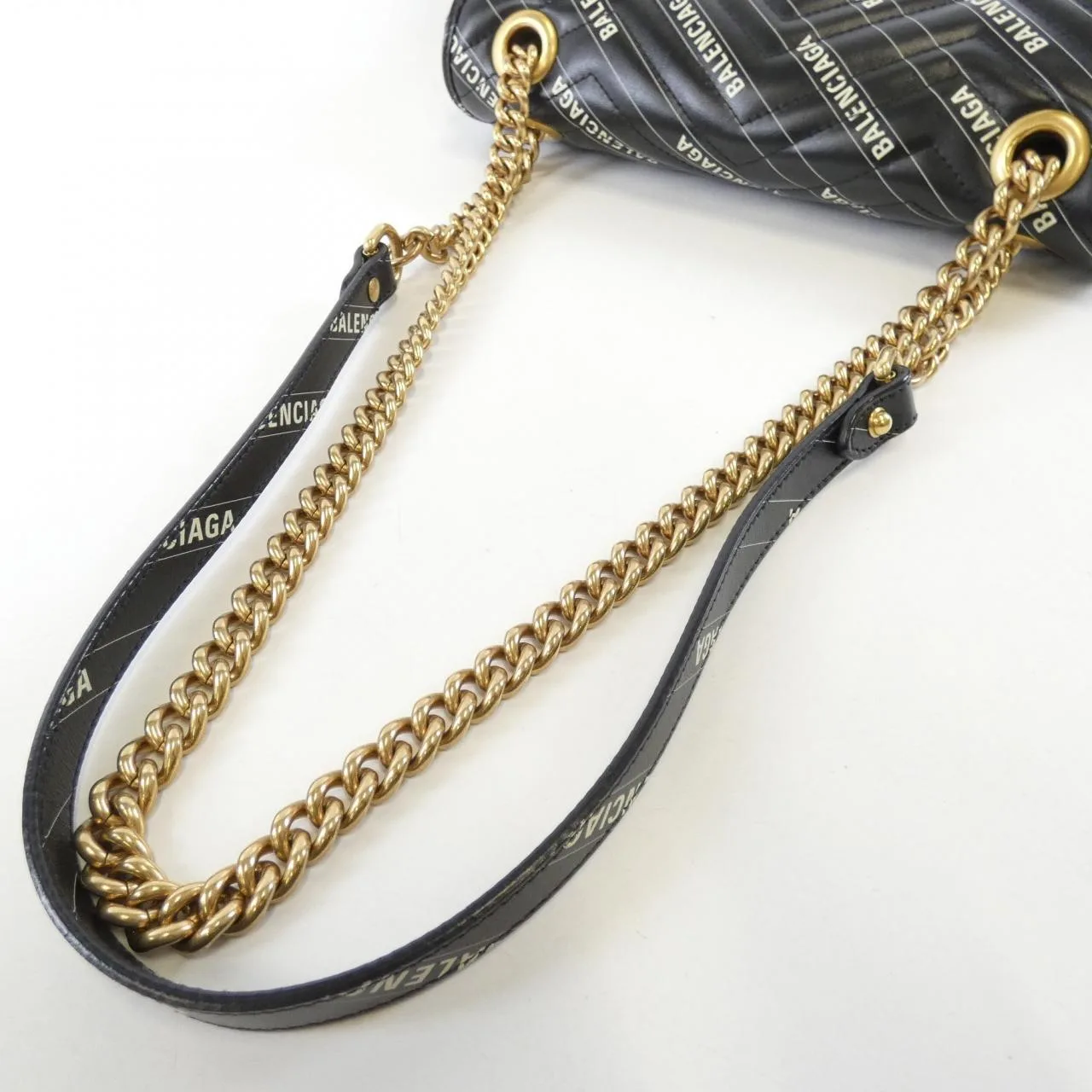 GUCCI Marmont 443497 UK5AT Shoulder Leather 黑色 皮革 中古品A - 縮圖 5