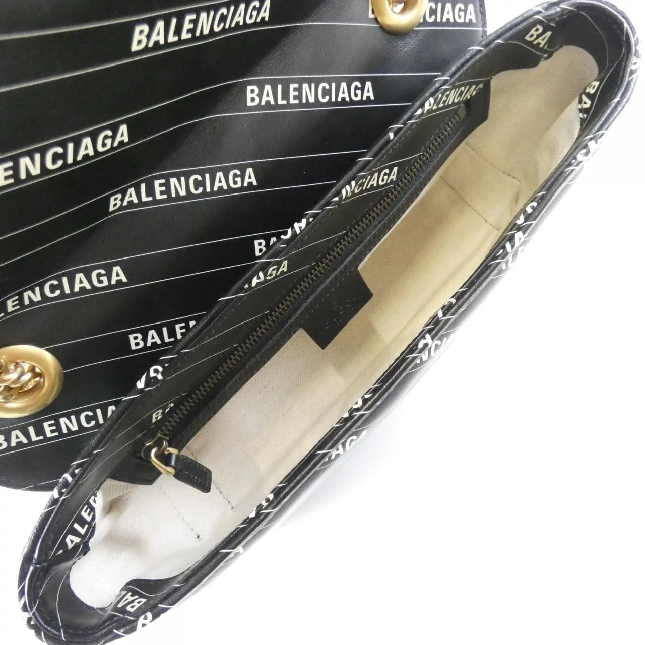 GUCCI Marmont 443497 UK5AT Shoulder Leather 黑色 皮革 中古品A - 縮圖 8