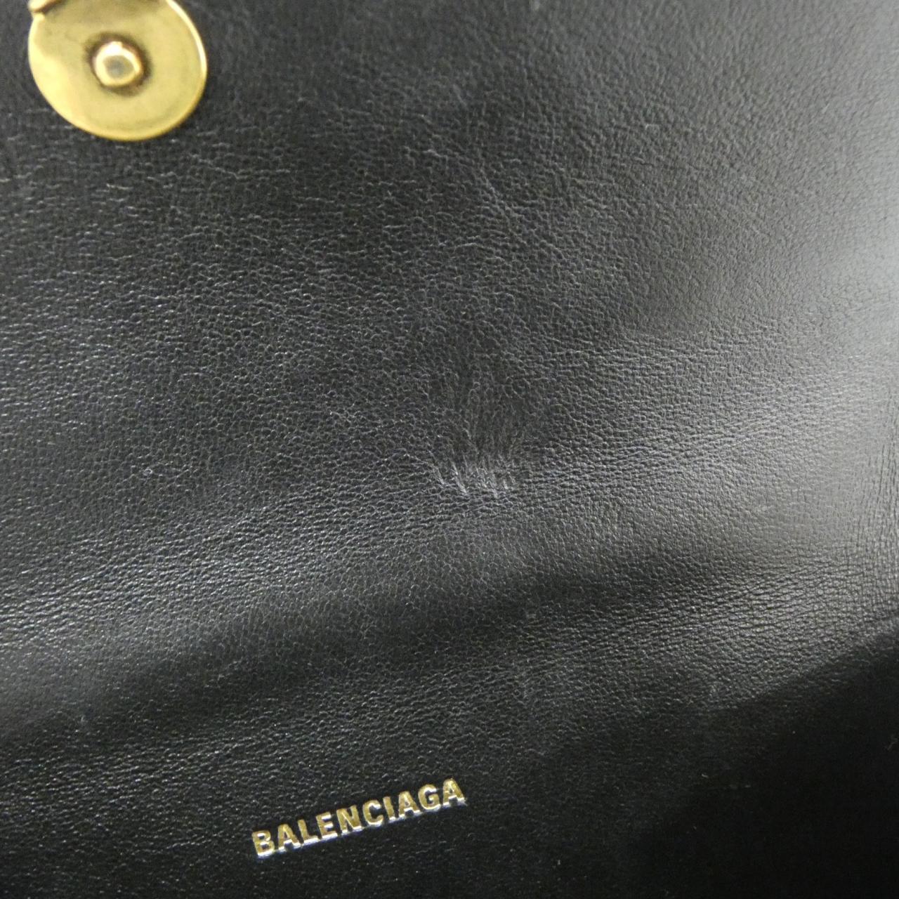 BALENCIAGA Hourglass 592833 1S49M Bag Leather Black Leather - Thumbnail 10
