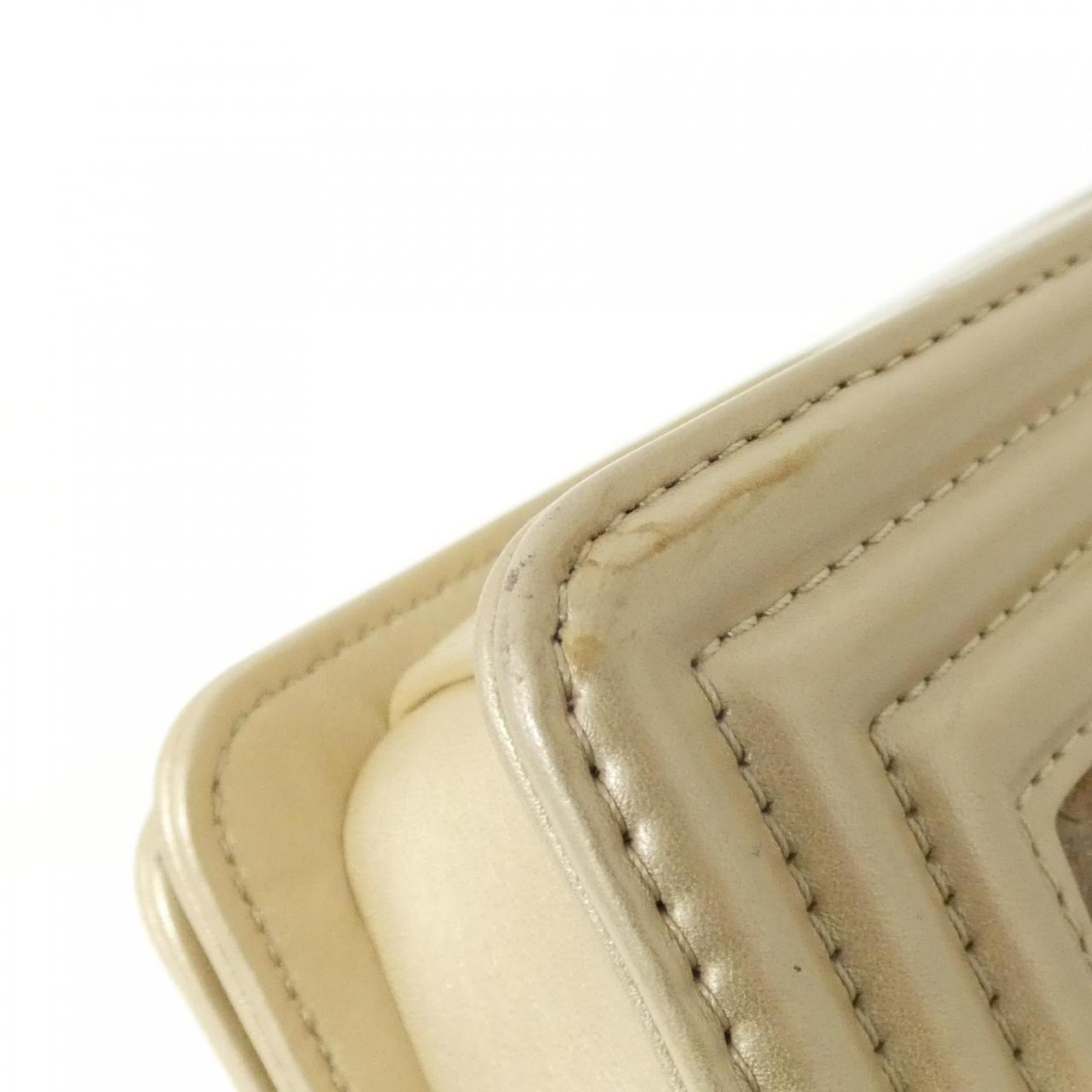 CHANEL Boy Chanel Shoulder Bag Python Gold Python - Thumbnail 3