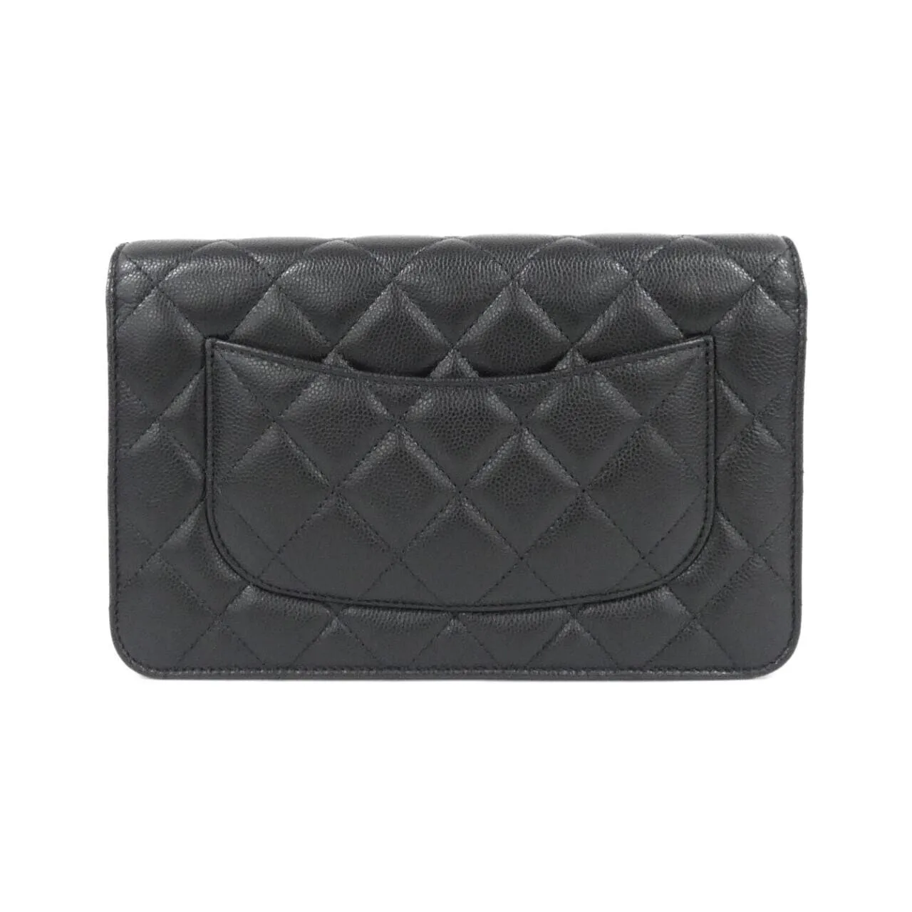CHANEL AP4171 Wallet Grained Calfskin 黑色 荔枝紋牛皮 中古品A - 縮圖 2