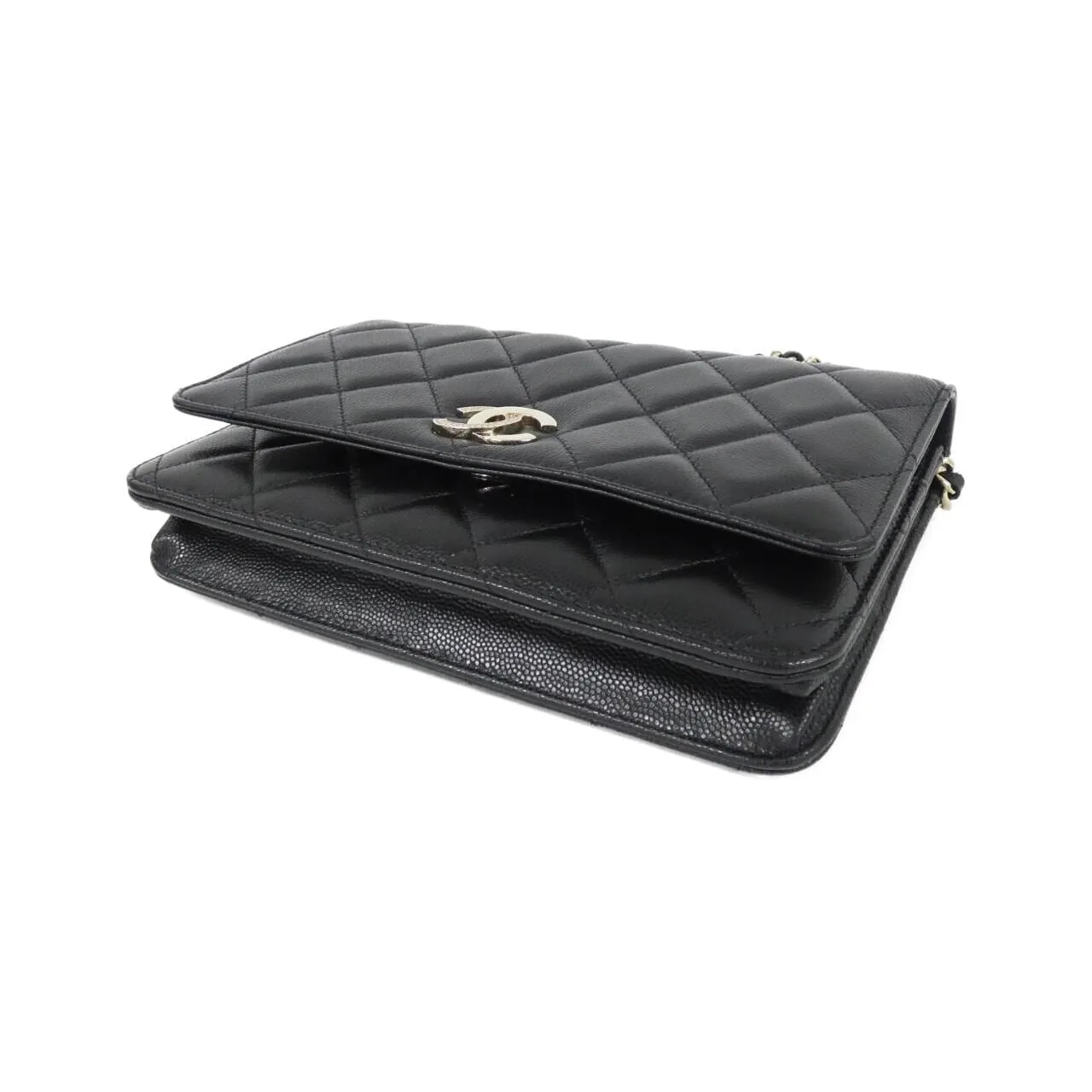 CHANEL AP4171 Wallet Grained Calfskin 黑色 荔枝紋牛皮 中古品A - 縮圖 3