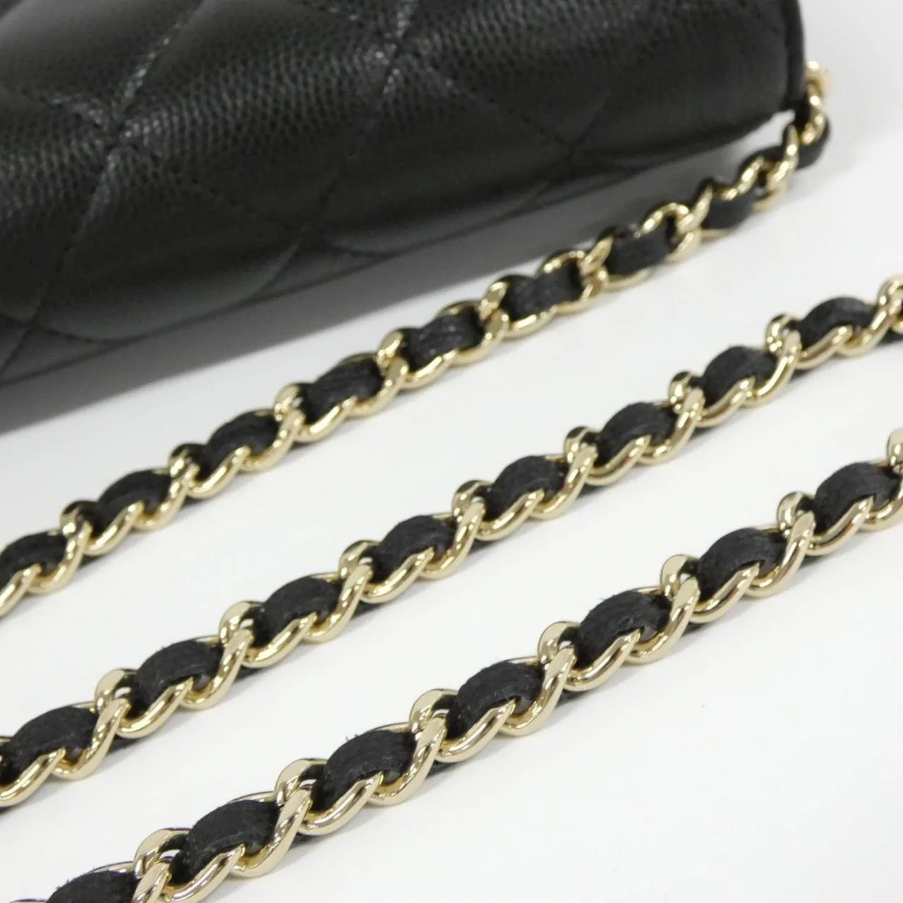 CHANEL AP4171 Wallet Grained Calfskin 黑色 荔枝紋牛皮 中古品A - 縮圖 5