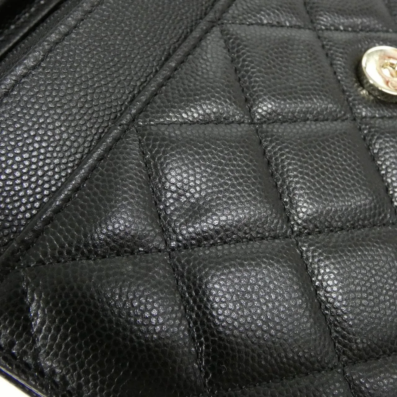 CHANEL AP4171 Wallet Grained Calfskin 黑色 荔枝紋牛皮 中古品A - 縮圖 7