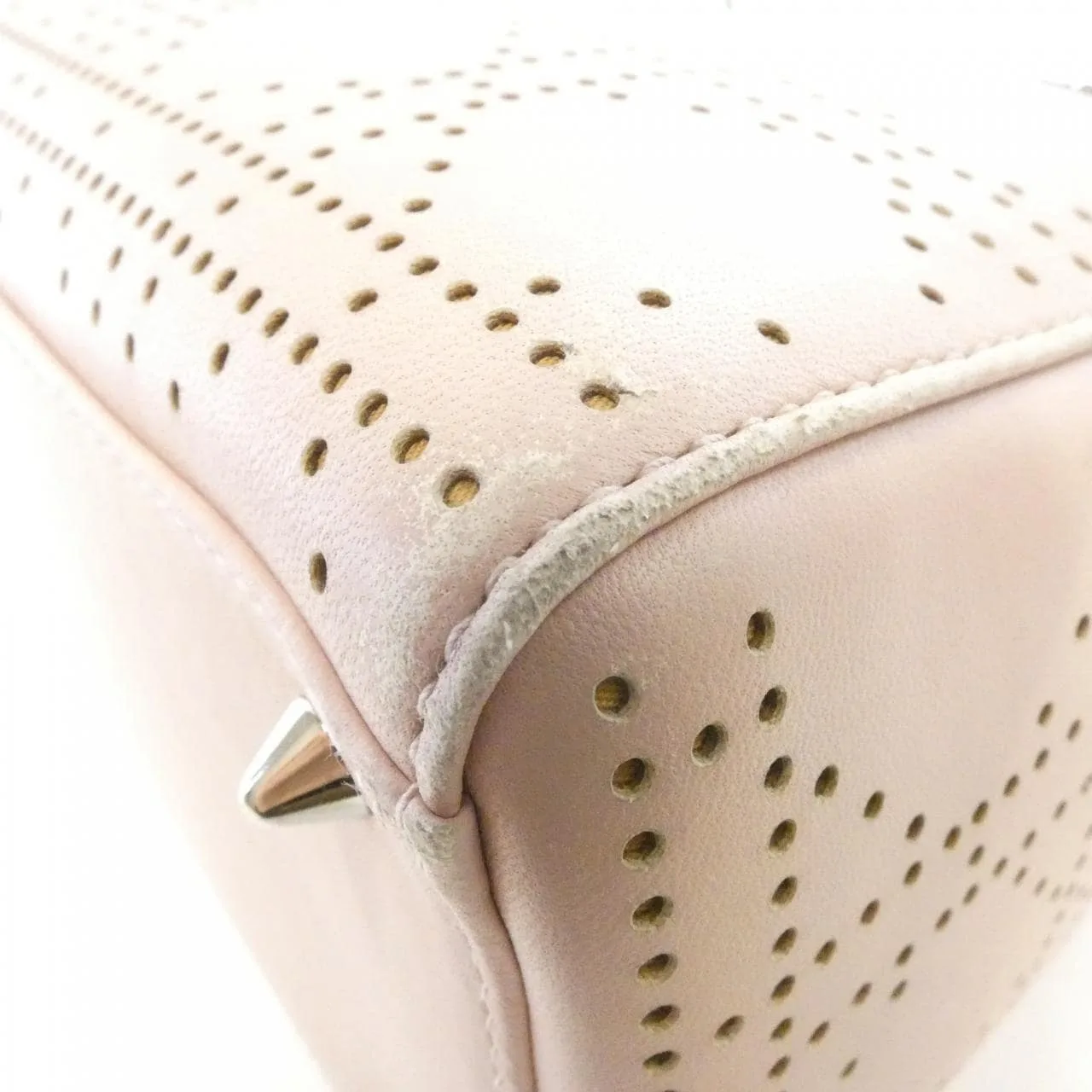 DIOR PEB44551 Handbag Leather 粉色 皮革 中古品B - 縮圖 3