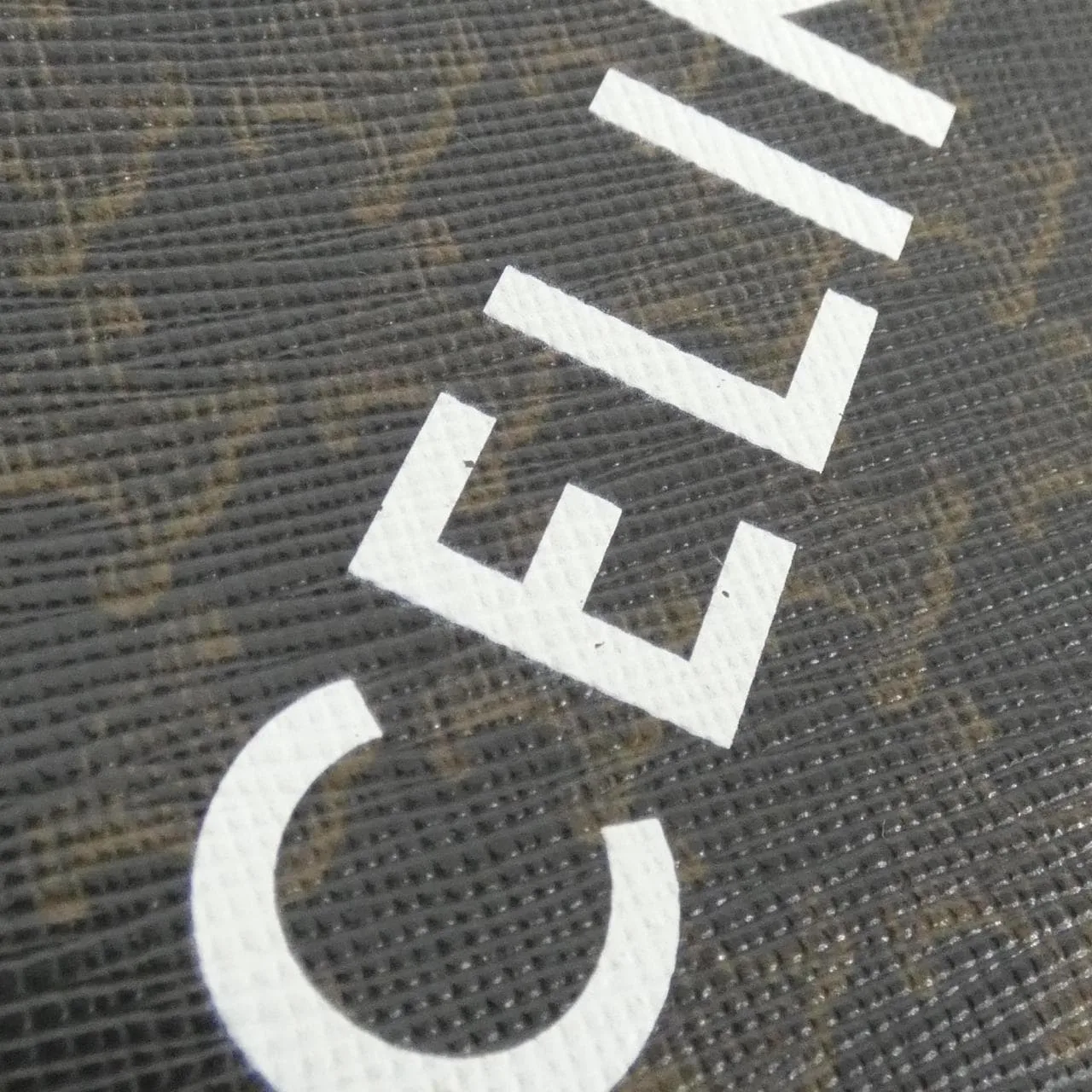 CELINE 10C662CA2 Coin Case Canvas 黑色 帆布 中古品A - 縮圖 4