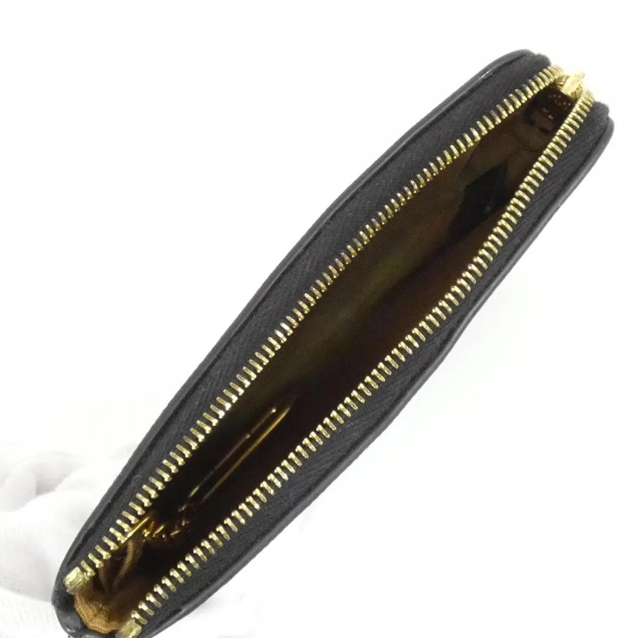 CELINE 10C662CA2 Coin Case Canvas 黑色 帆布 中古品A - 縮圖 6