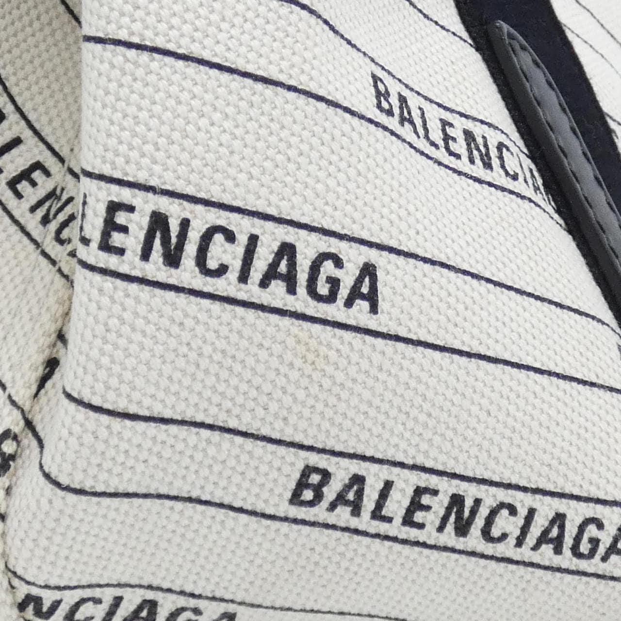 BALENCIAGA 339933 KMZAN Handbag Canvas Navy Canvas - Thumbnail 3