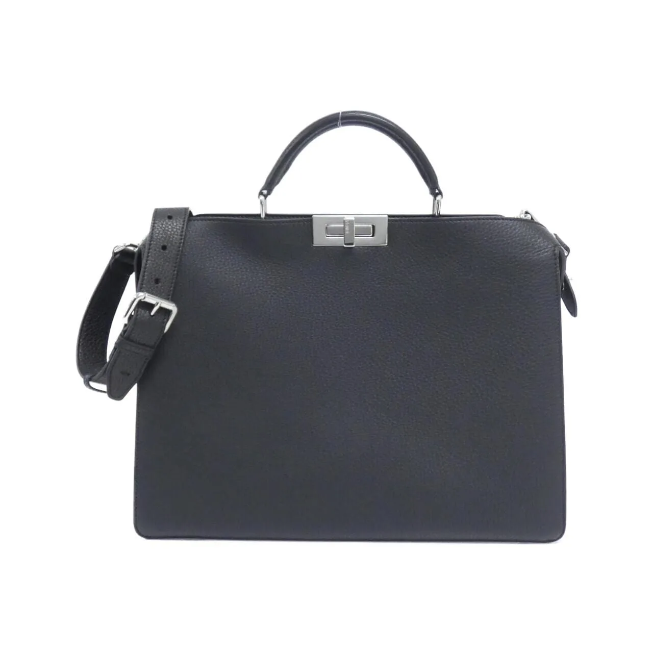 FENDI Peekaboo 7VA529 AFC3 Handbag Black