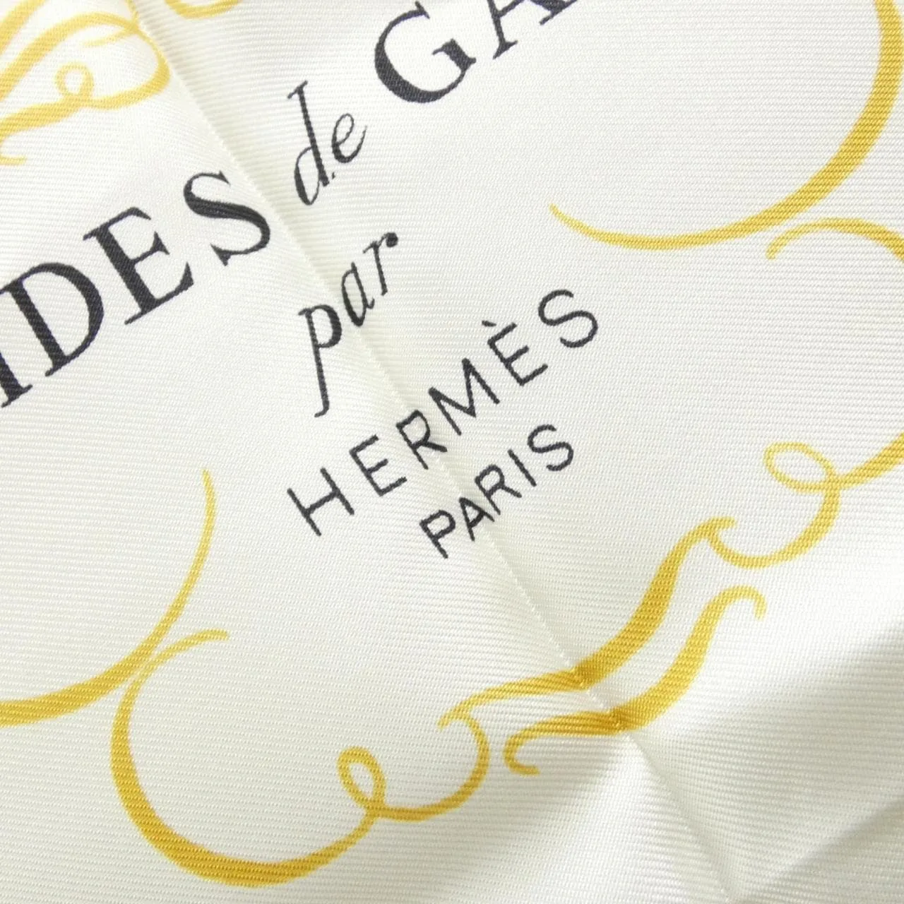 HERMES Scarf White Rank A - Thumbnail 2