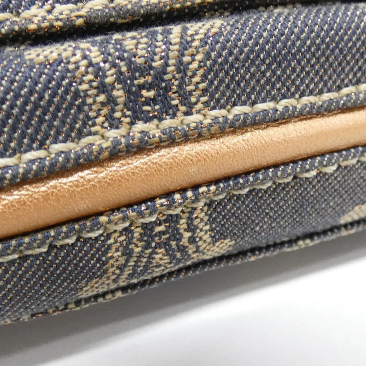 CELINE 肩背包 牛仔布 深藍色 牛仔布 中古品A - 縮圖 3