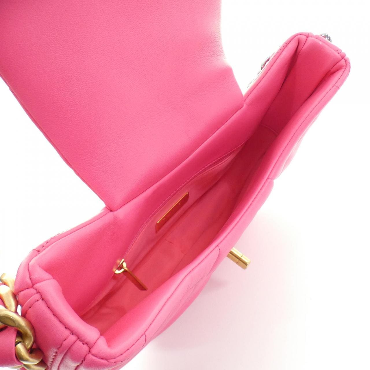 CHANEL Chanel 19 AS4638 Shoulder Bag Lambskin Pink Lambskin Rank A - Thumbnail 8