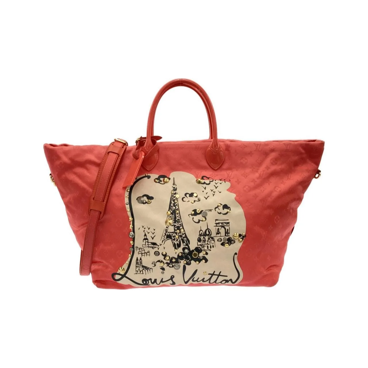 LOUIS VUITTON M94090 Handbag Nylon Black