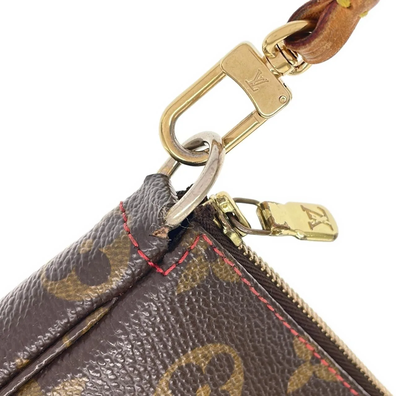 LOUIS VUITTON Pochette M95008 Pochette Monogram 黑色 Monogram 中古品B - 縮圖 4