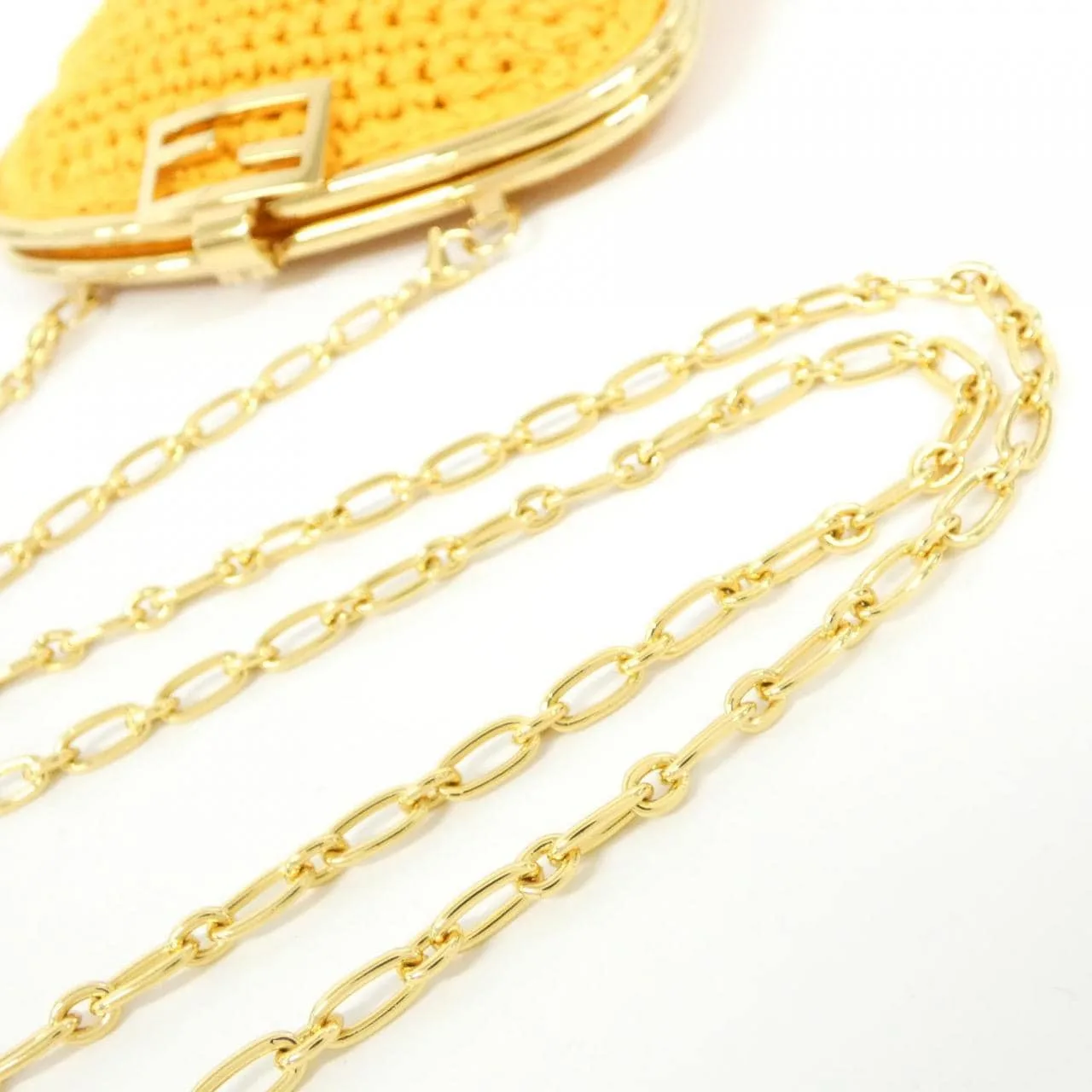 FENDI 7AR966 AFGX Wallet Cotton Black Cotton Rank A - Thumbnail 8