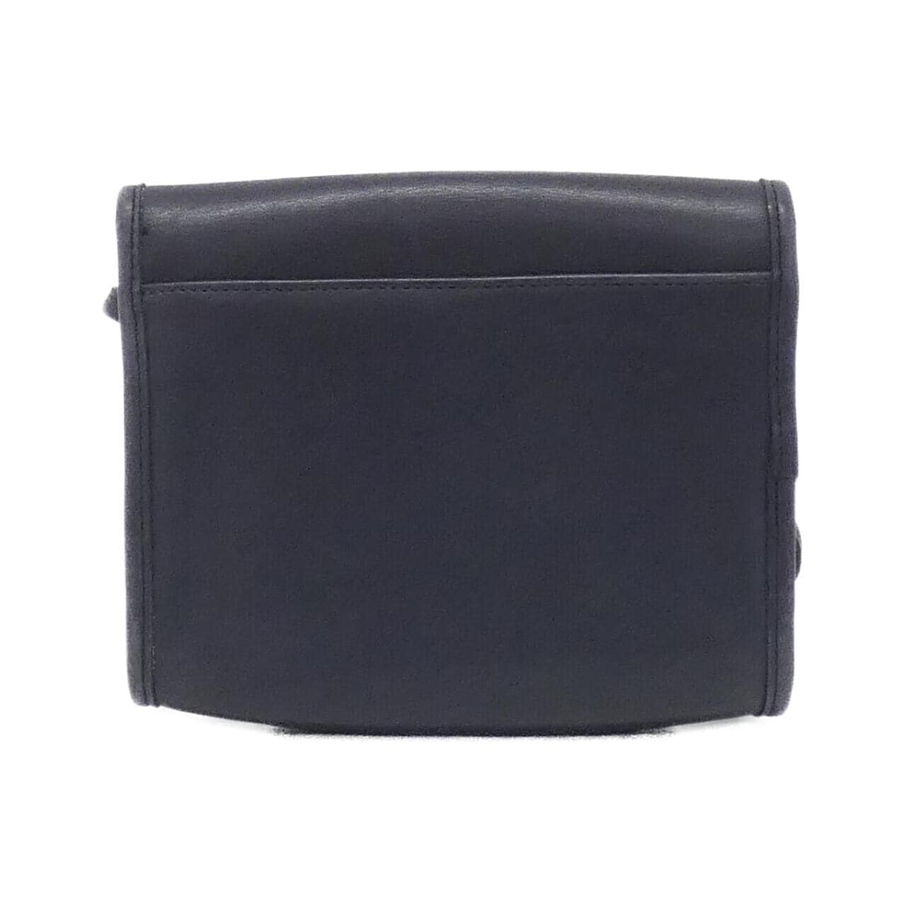 COACH 320 Shoulder Bag Leather Navy Leather Rank B - Thumbnail 2