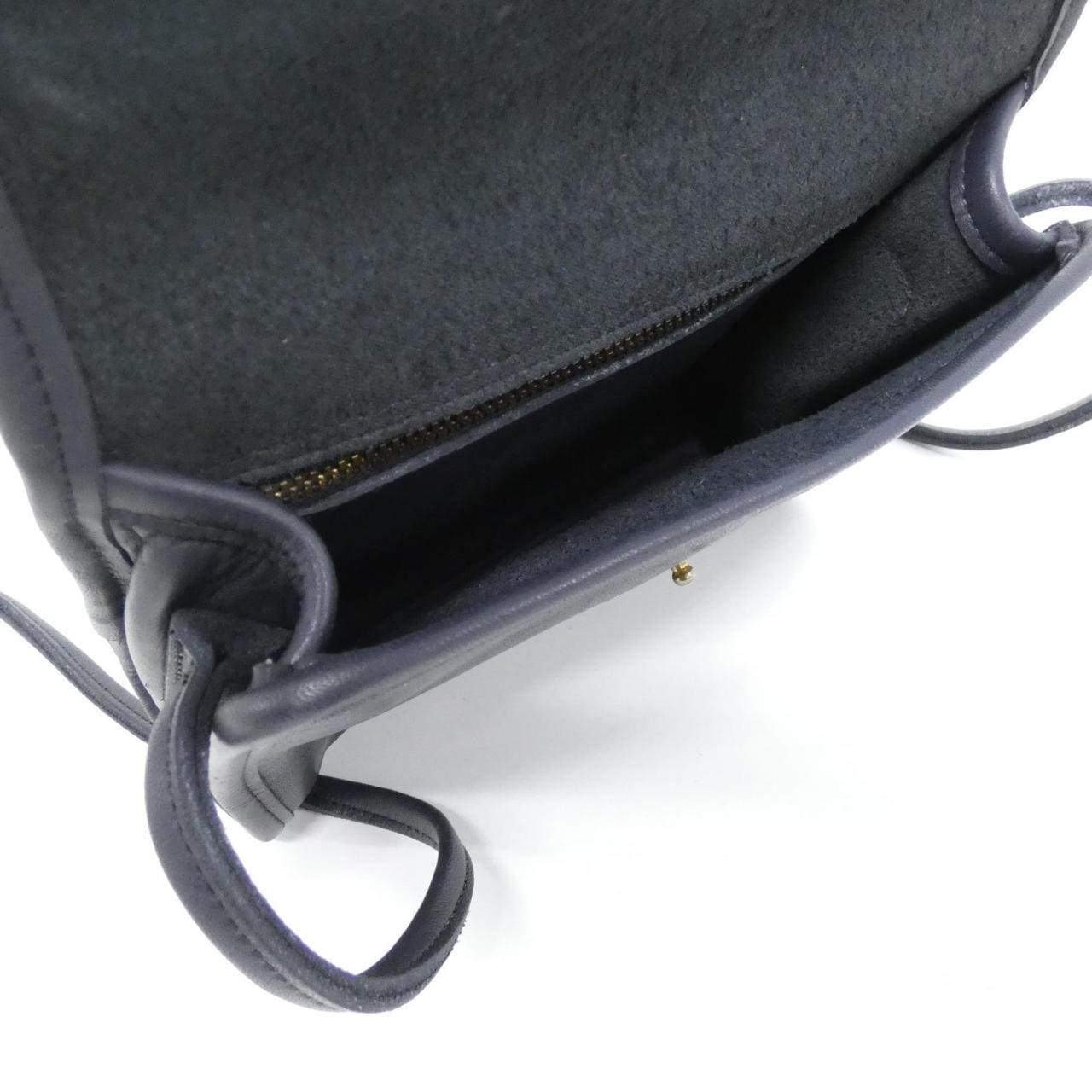 COACH 320 Shoulder Bag Leather Navy Leather Rank B - Thumbnail 9