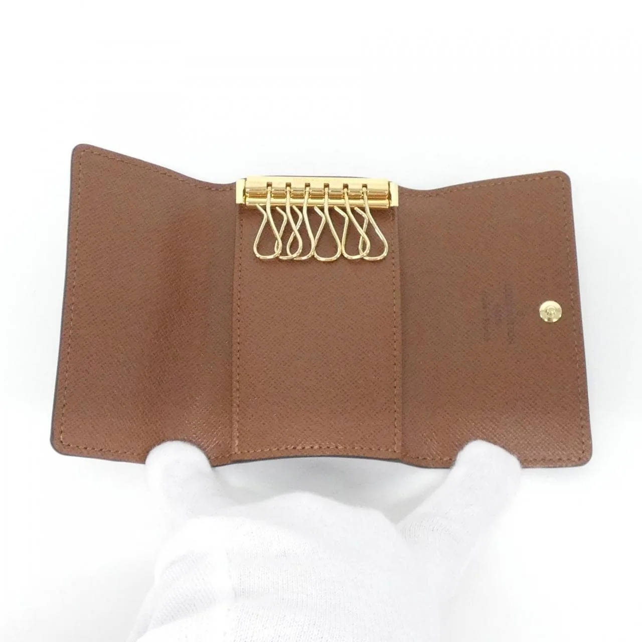 LOUIS VUITTON M62630 Key Case Monogram 黑色 Monogram 中古品A - 縮圖 3