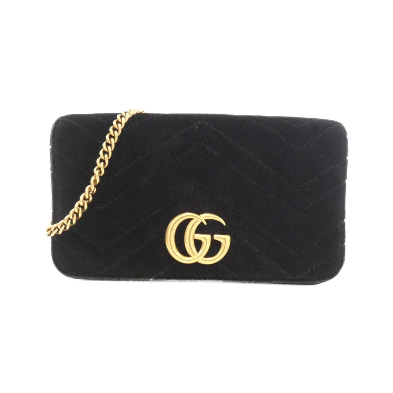 GUCCI GG Marmont 488426 9QIET Shoulder Bag Black