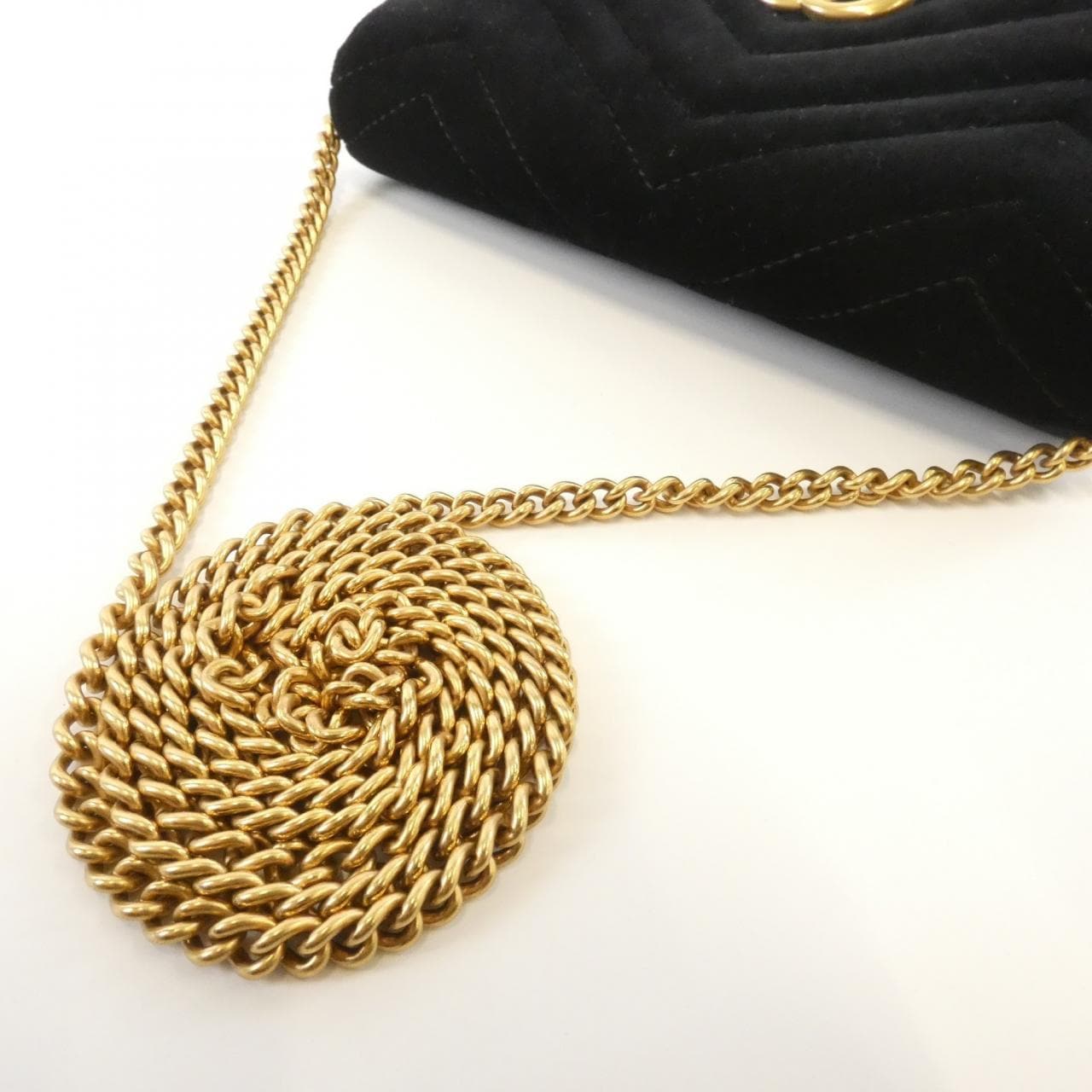 GUCCI GG Marmont 488426 9QIET Shoulder Bag 黑色 中古品A - 縮圖 5