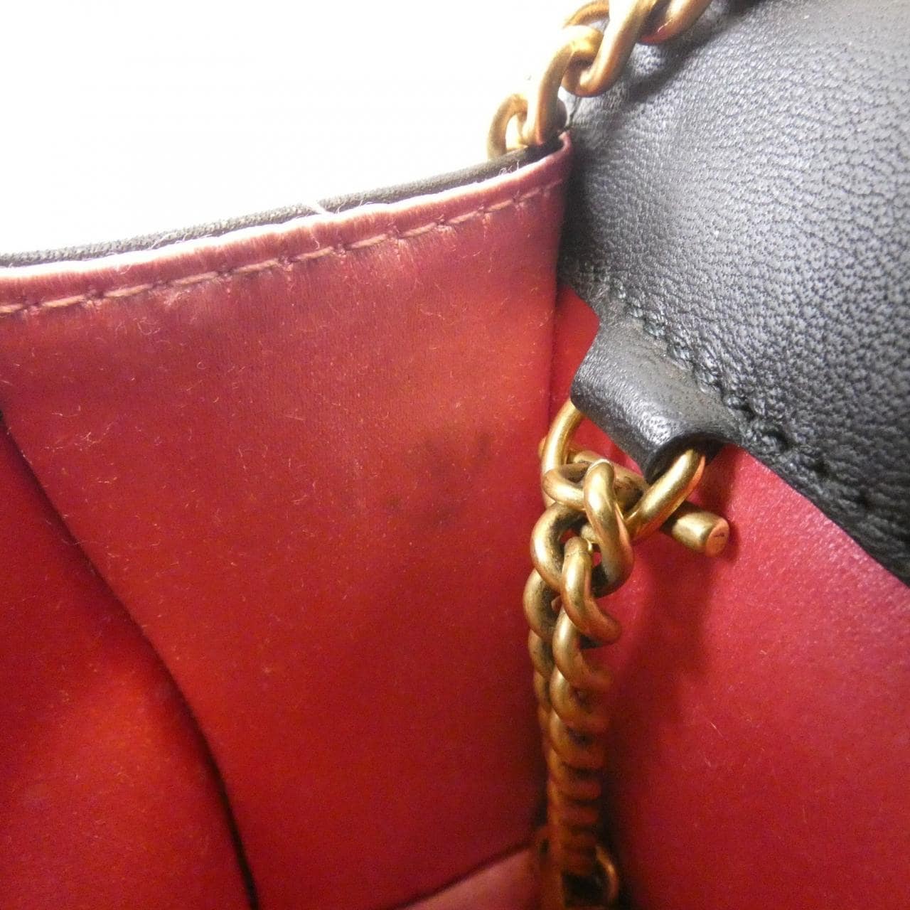 GUCCI GG Marmont 488426 9QIET Shoulder Bag 黑色 中古品A - 縮圖 8