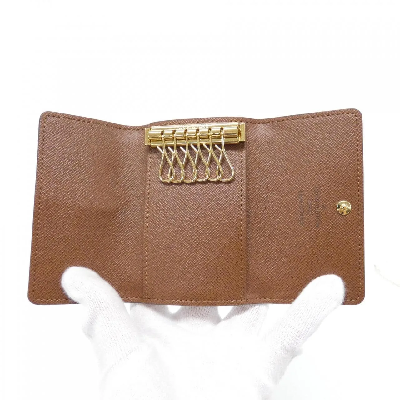 LOUIS VUITTON M62630 Key Case Monogram 黑色 Monogram 中古品A - 縮圖 3