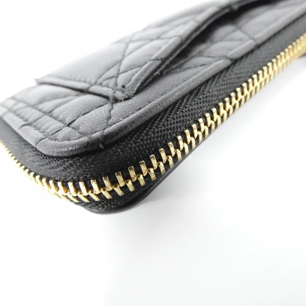 DIOR Lady Dior S0965ONMJ Coin Case Lambskin Black Lambskin Rank A - Thumbnail 4