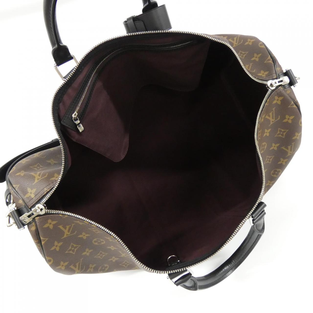LOUIS VUITTON Keepall M56714 Boston Bag Monogram 黑色 Monogram 中古品A - 縮圖 8