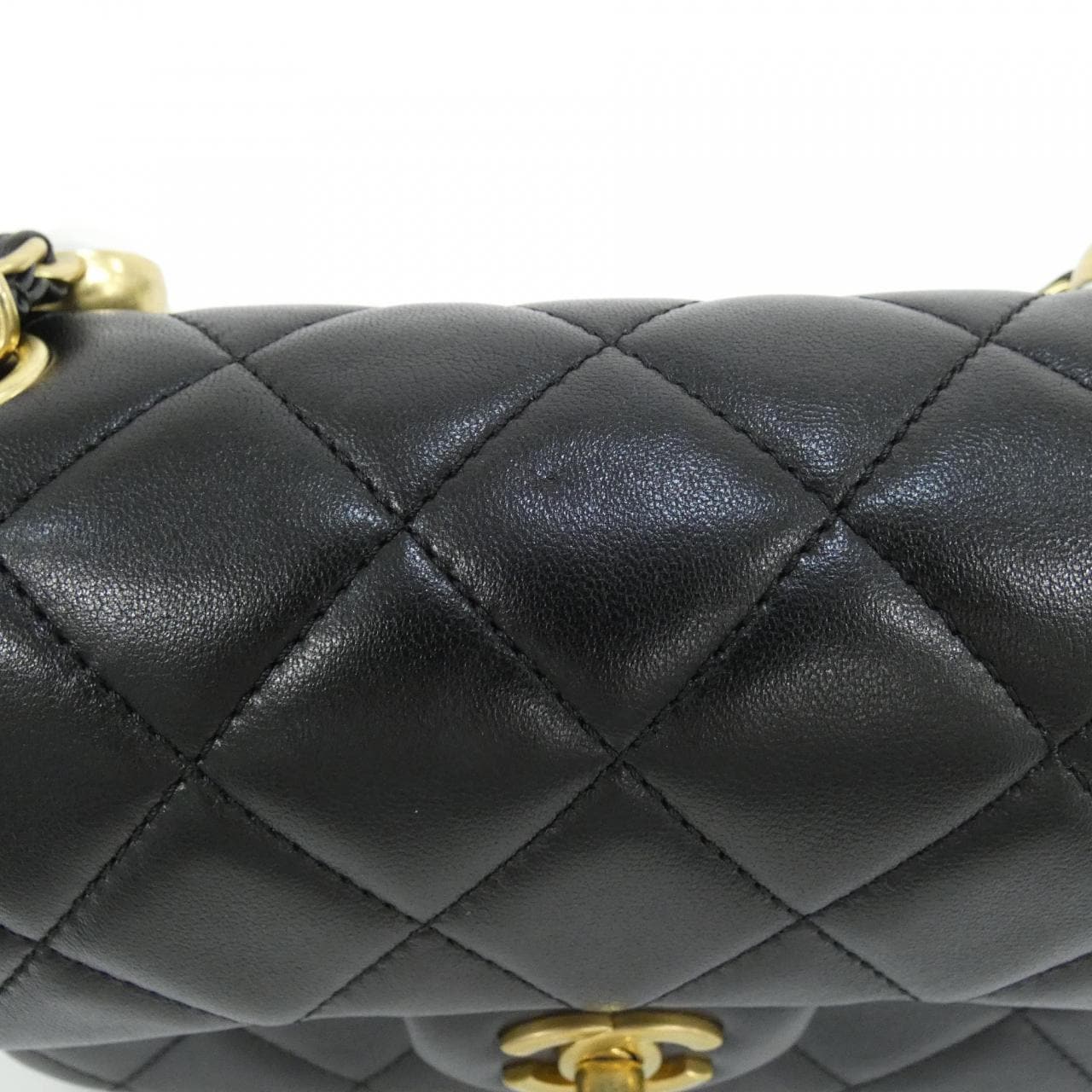 CHANEL AS4947 Shoulder Bag Lambskin Black Lambskin - Thumbnail 5