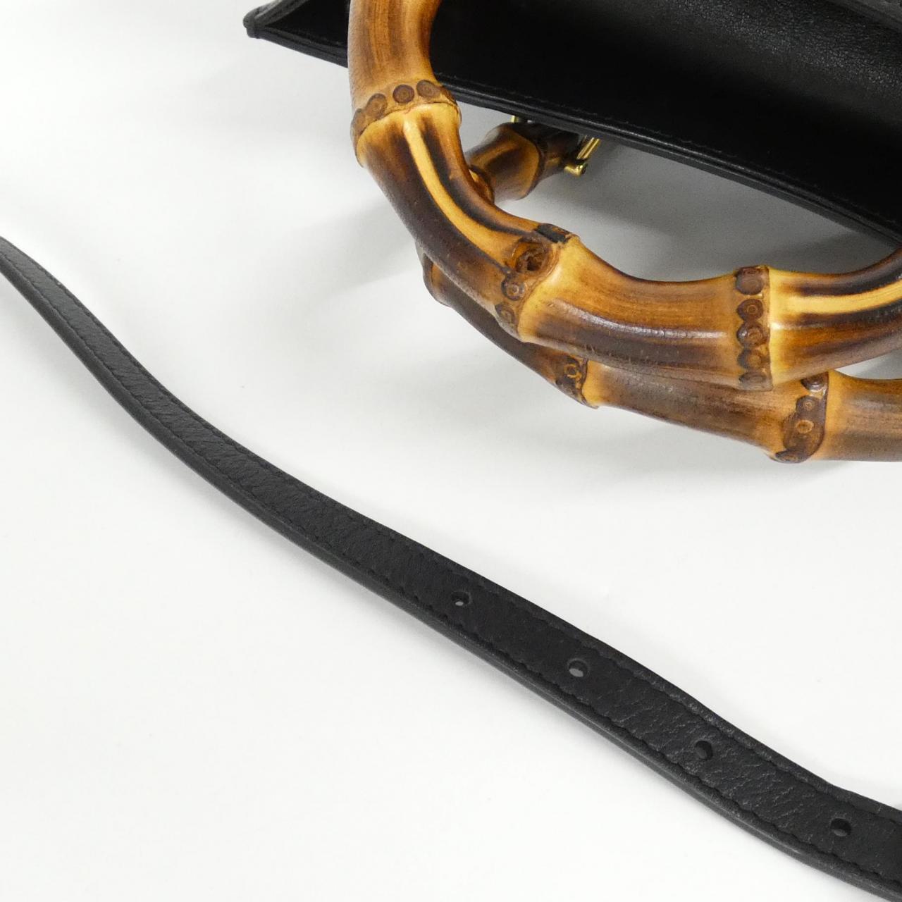 GUCCI Diana 660195 17QDT Bag Leather Black Leather - Thumbnail 4