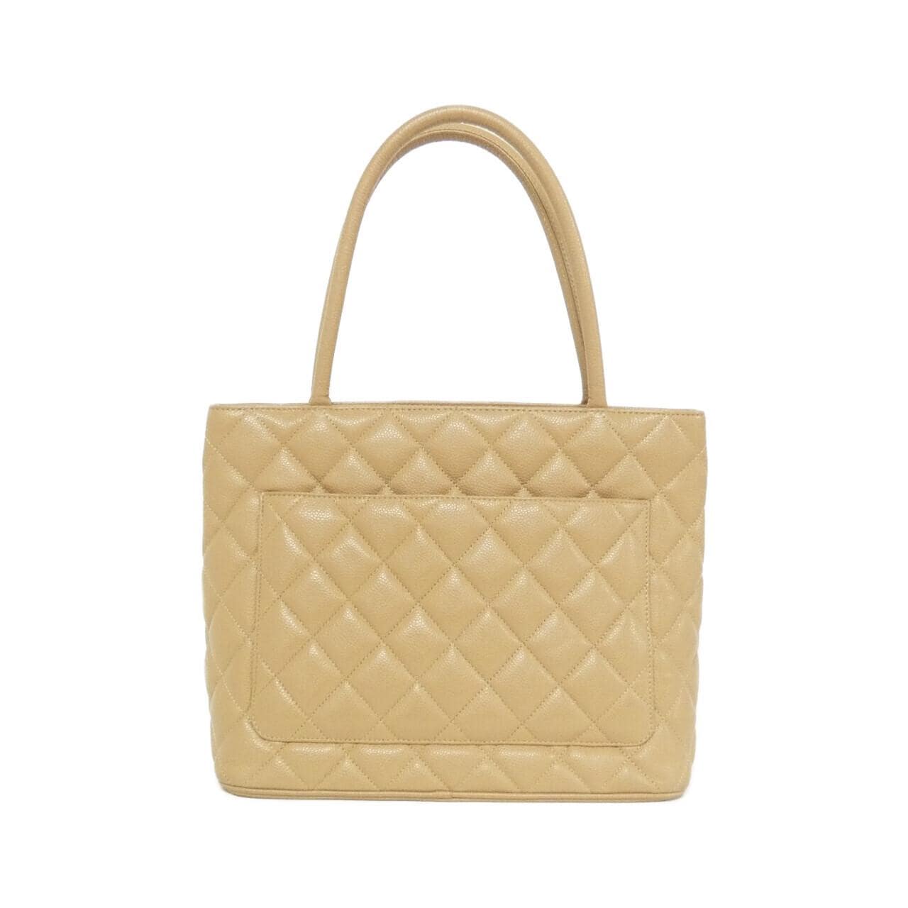 CHANEL Matelasse 1804 Handbag Grained Calfskin 米色 荔枝紋牛皮 中古品A - 縮圖 2