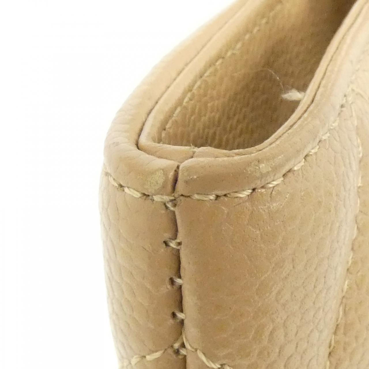 CHANEL Matelasse 1804 Handbag Grained Calfskin 米色 荔枝紋牛皮 中古品A - 縮圖 7